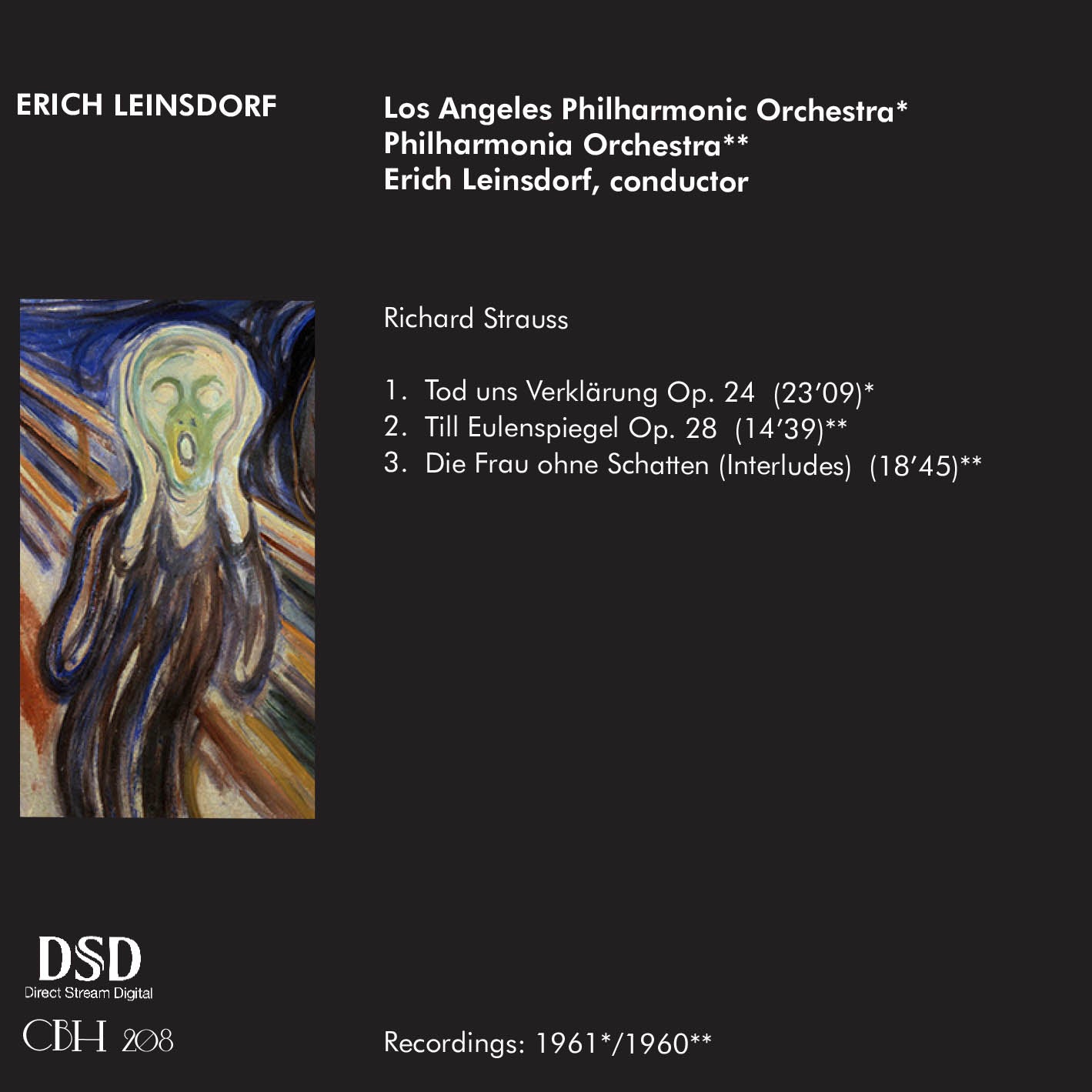 Richard Strauss - Erich Leinsdorf Los Angeles Philharmonic Orchestra | Philharmonia Orchestra