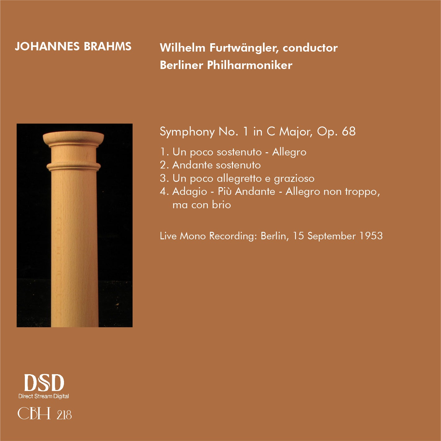 Brahms Symphony No. 1 - Wilhelm Furtwängler Berliner Philharmoniker