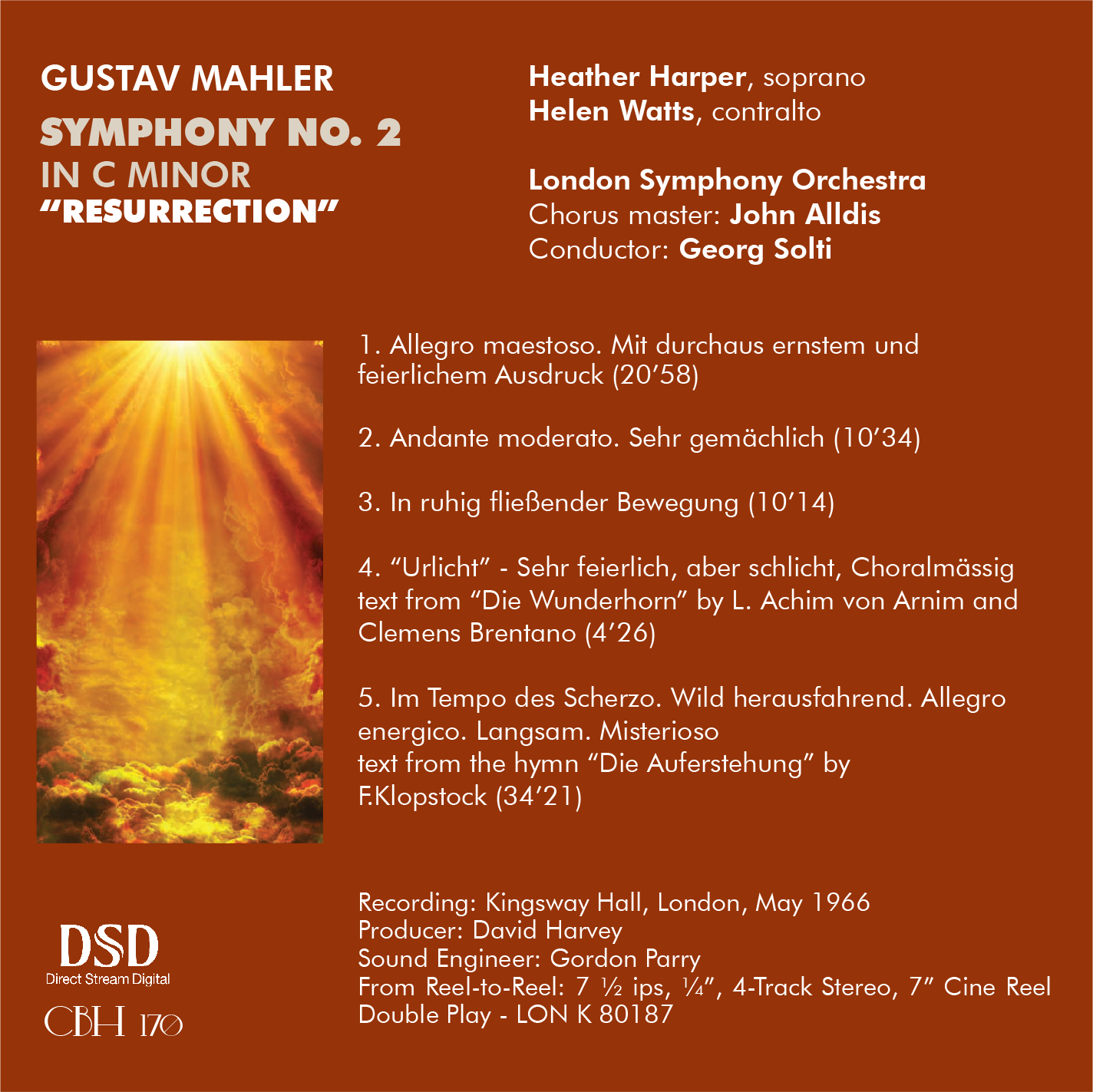 Mahler Symphony no. 2 in C minor “Resurrection” - Georg Solti London  Symphony Orchestra