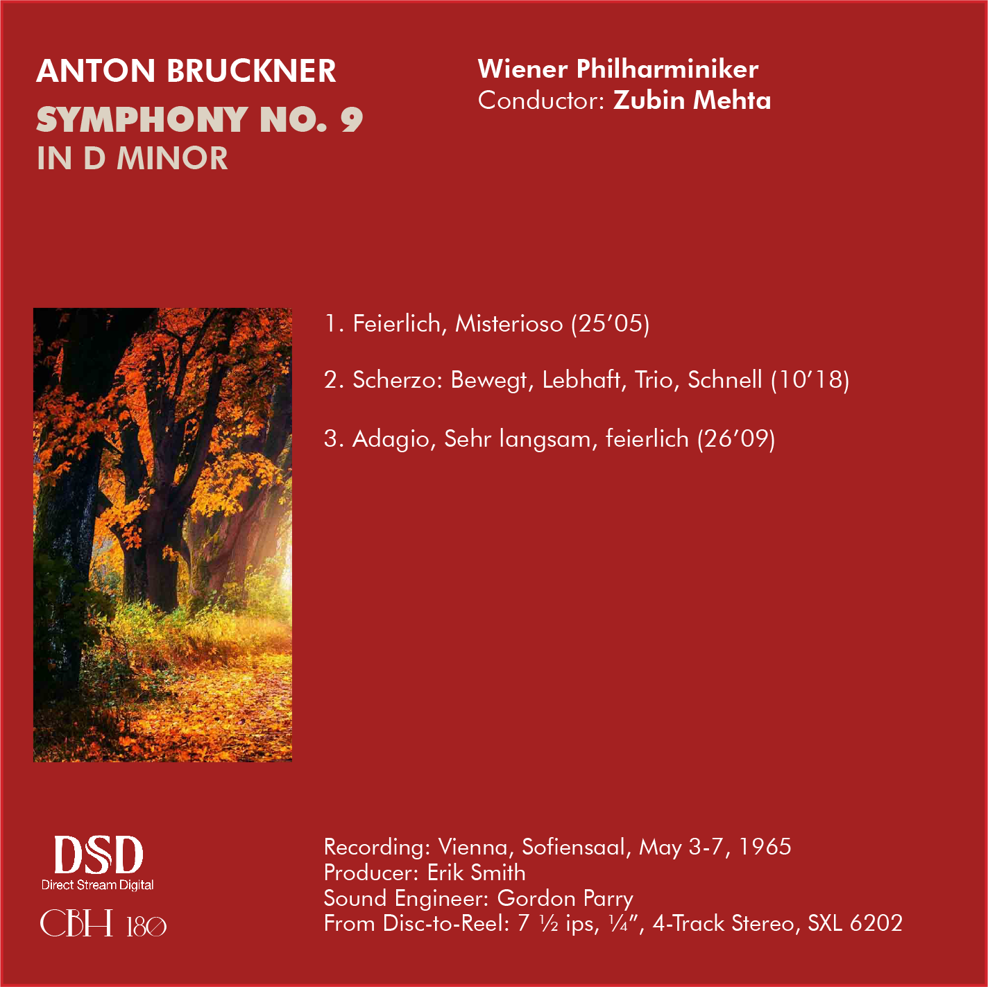 Bruckner Symphony no. 9 in D minor - Zubin Mehta Wiener Philharminiker