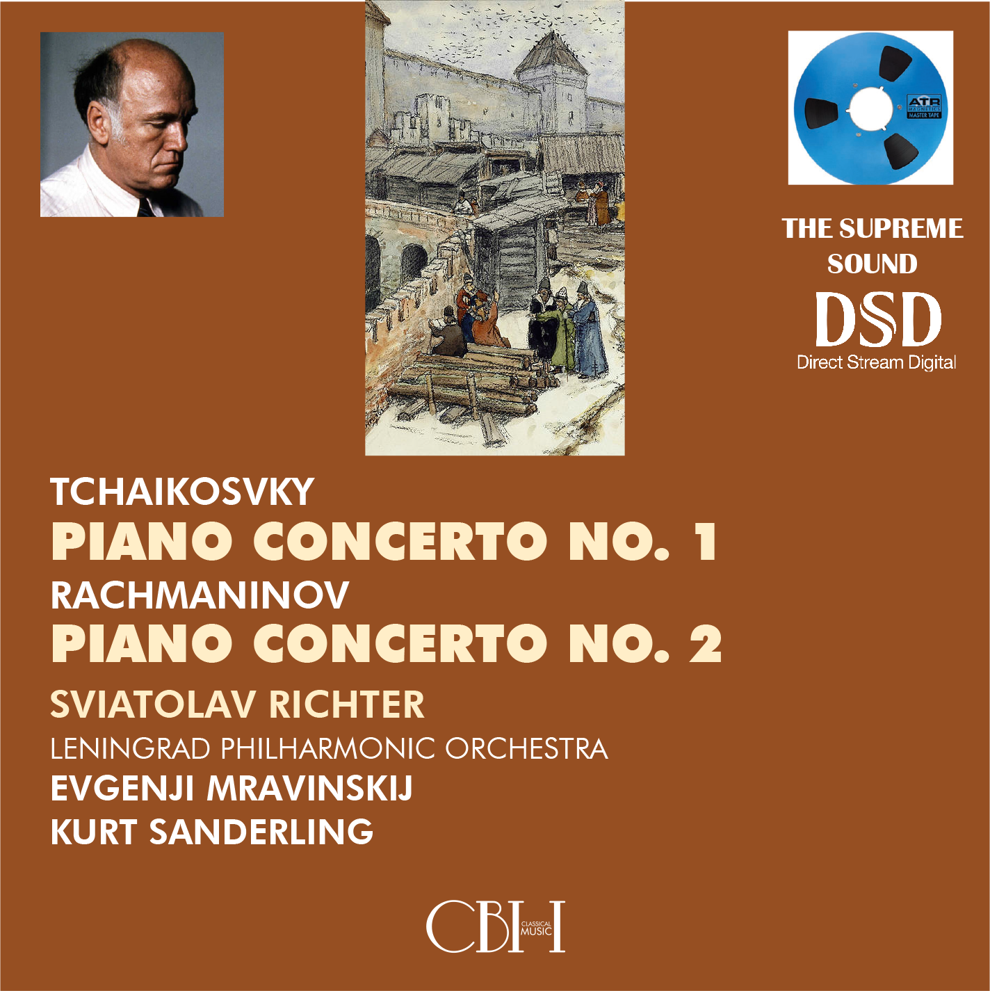 Piano Concertos: Tchaikovsky No. 1 & Rachmaninov No. 2 - Sviatoslav Richter, piano - Evgenji Marvinsky; Kurt Sanderling Leningrad Philharmonic Orchestra