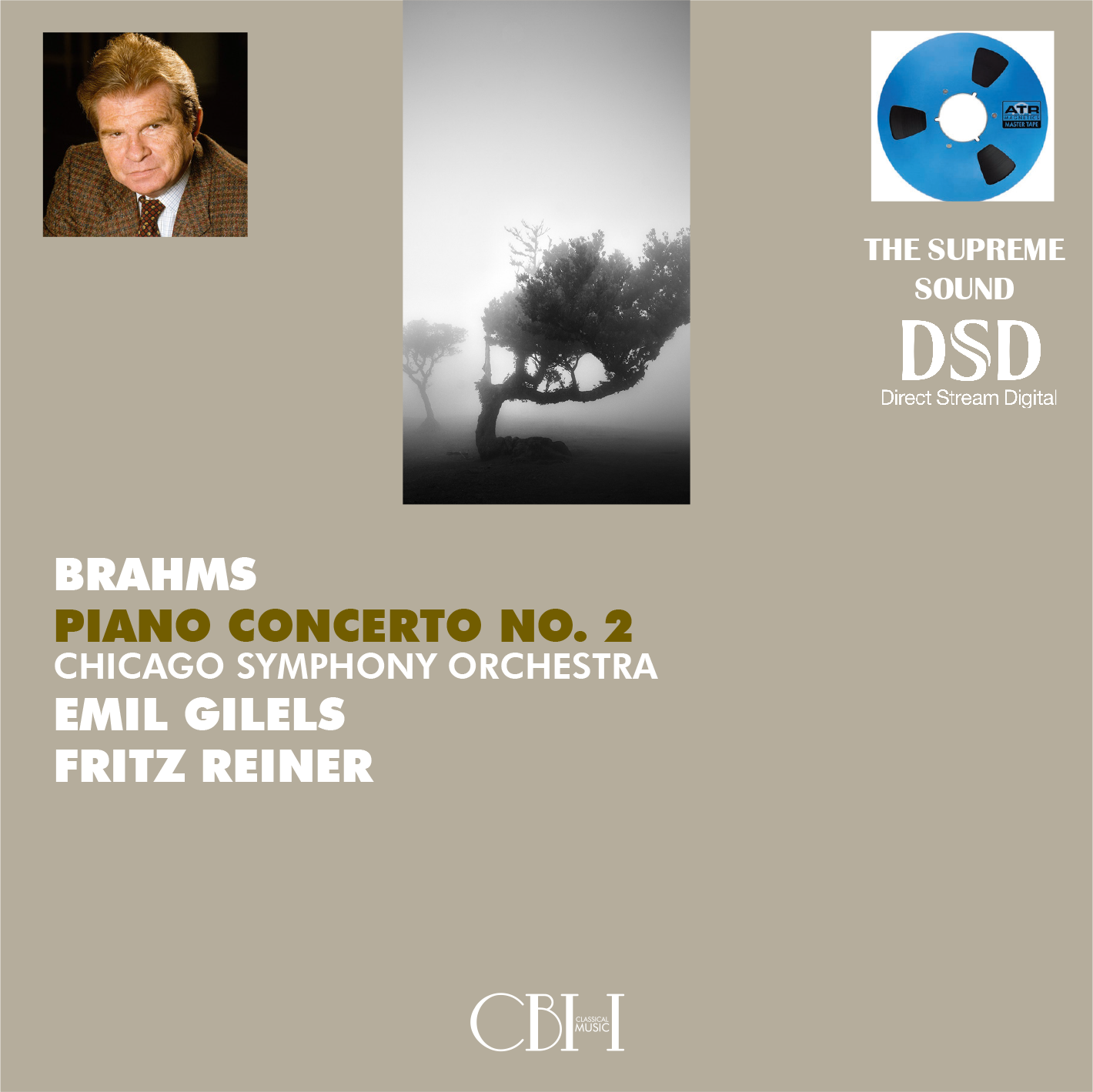 Brahms Piano Concerto No. 2 In B Flat Major Op. 83 - Emil Gilels, piano - Fritz Reiner Chicago Symphony Orchestra