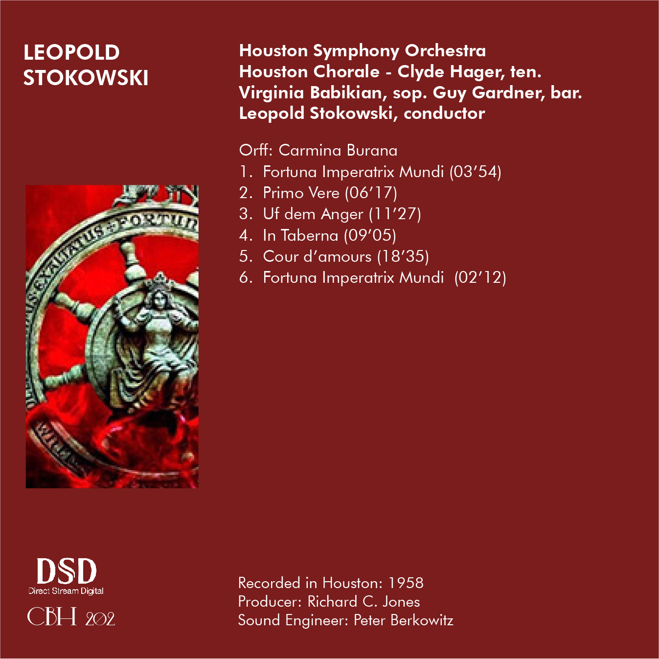 Orff Carmine Burana - Leopold Stokowski Houston Symphony Orchestra